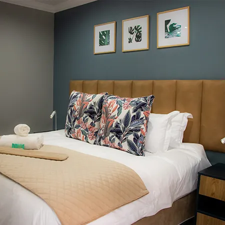 Fully equipped kitchen with modern appliances and dining space